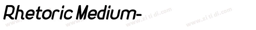 Rhetoric Medium字体转换